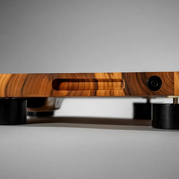 The True Board elevated off the counter on its feet