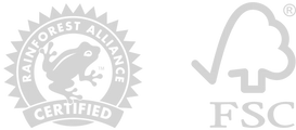Rainforest Alliance and FSC certified