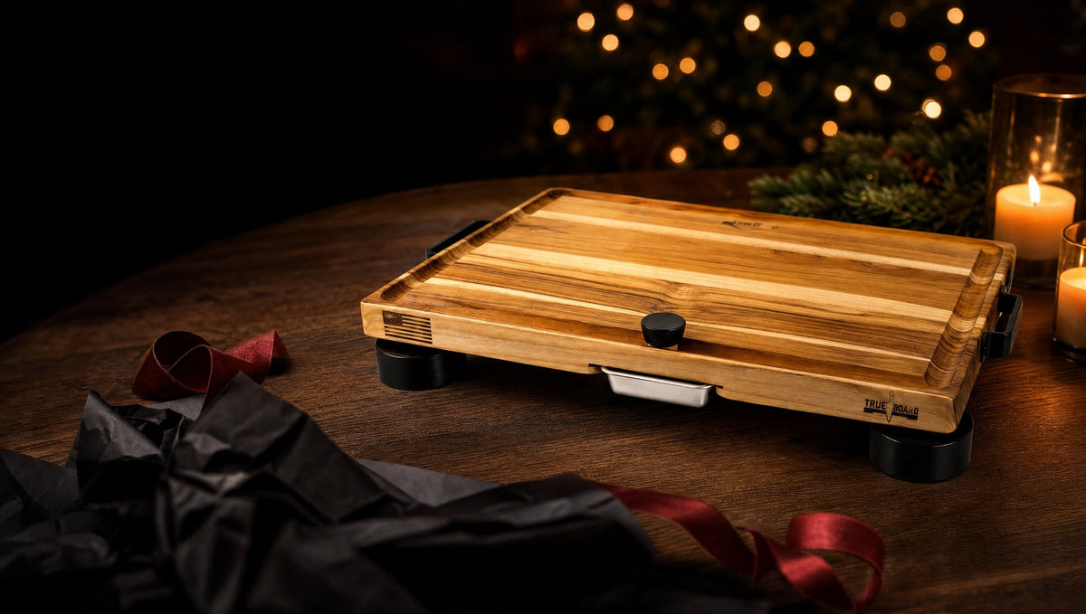 The True Board on a holiday table