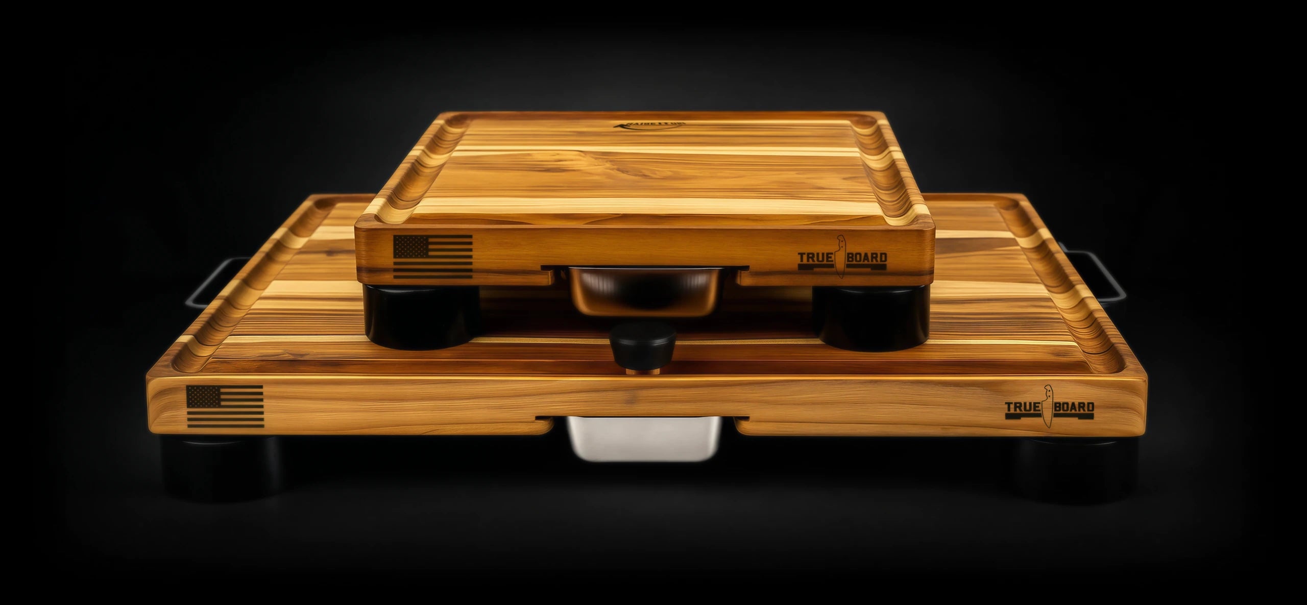 The True Board Compact stacked on the Full Size